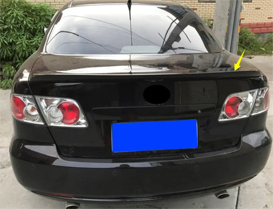 Mazda 6 Ducktail Rear Lip Boot Spoiler Wing  Glossy Black 2003-2016