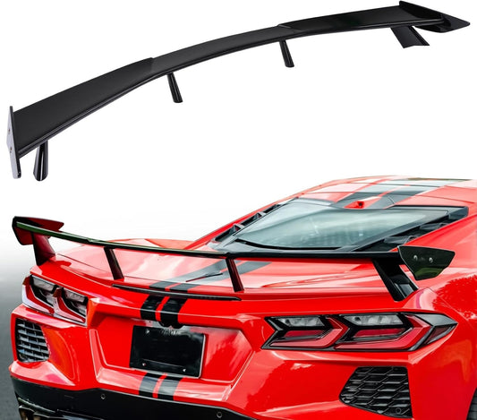 Chevrolet Corvette C8 Rear Spoiler 2020–2025 Glossy Black High Wing – Onecarworld