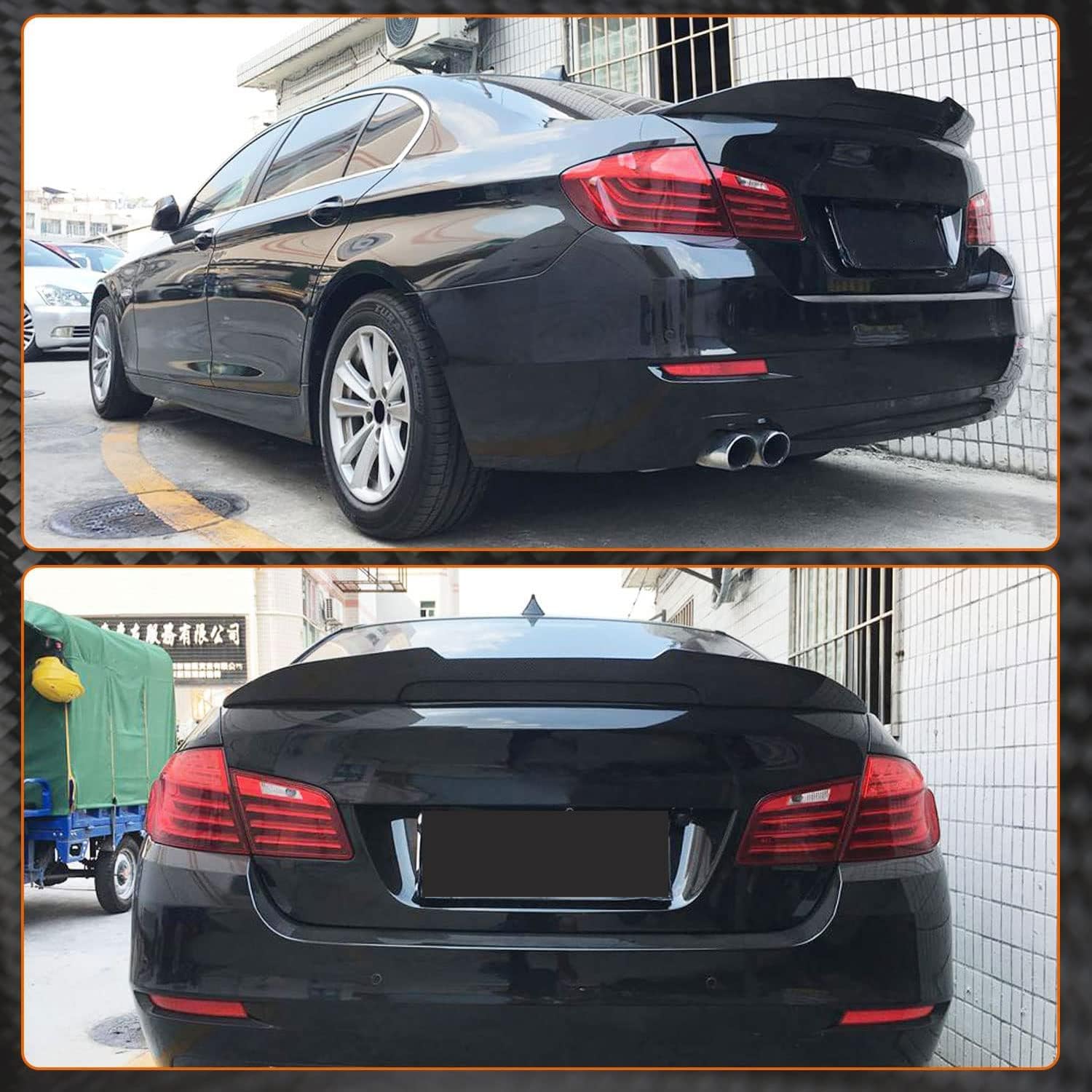 Rear Spoiler for 2013-2020 BMW 4 Series F36 4 Door PSM Style Trunk Wing Air Dam Splitter Glossy Black - ONECARWORLD