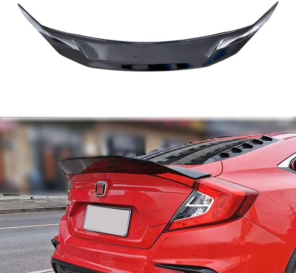Honda Civic JDM Style Rear Trunk Spoiler Gloss Black ABS 2016-2021 Onecarworld