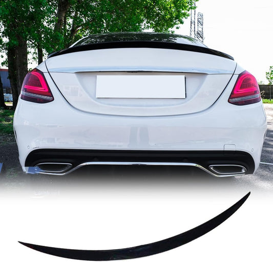 Mercedes Benz W205 4 Door AMG Orignal Style Trunk Spoiler 2015-2021 ABS Gloss Black Onecarworld