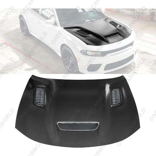 Dodge Charger Redeye Widebody Style Aluminum Hood 2015-2024 Black Onecarworld