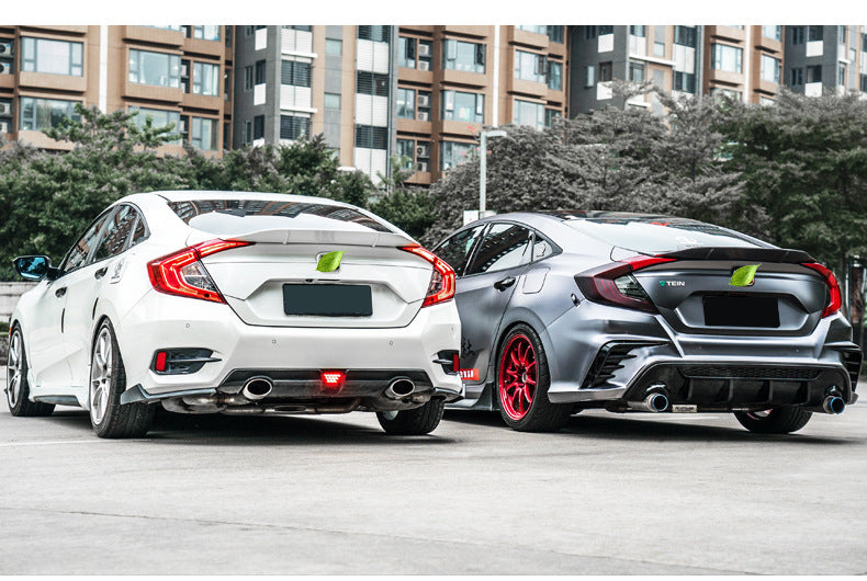 Honda Civic Sedan 2016-2020 R-Style Rear Trunk Spoiler – Glossy Black Onecarworld