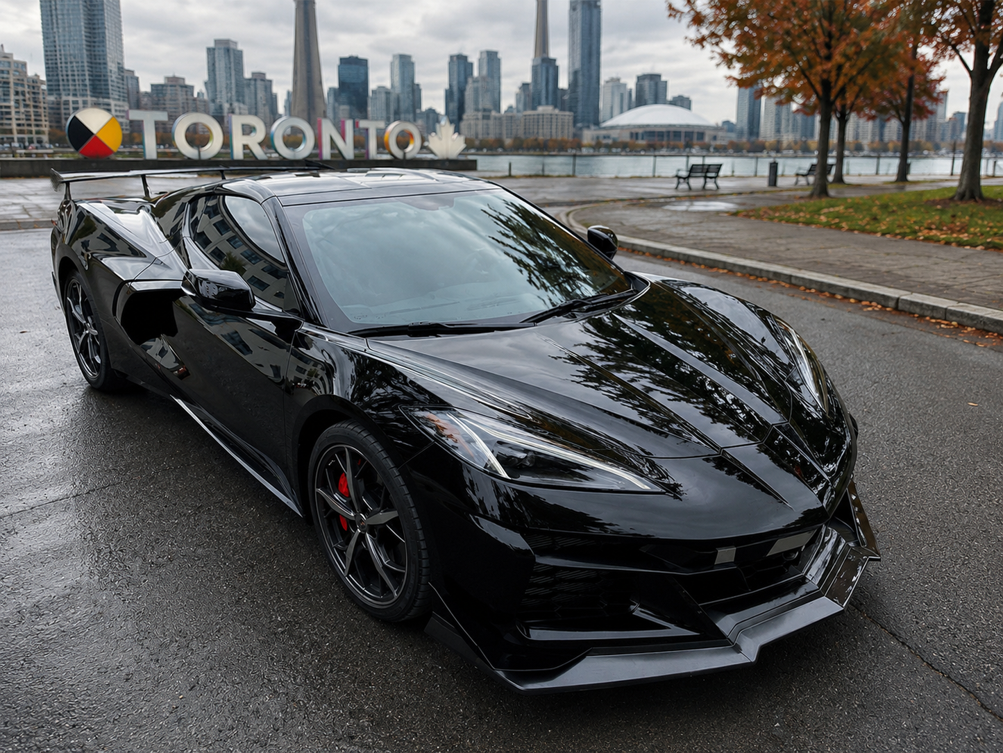Chevrolet Corvette C8 Stingray Z06 Style Front Conversion Bumper Kit 2020-2026 Unpainted PP Onecarworld