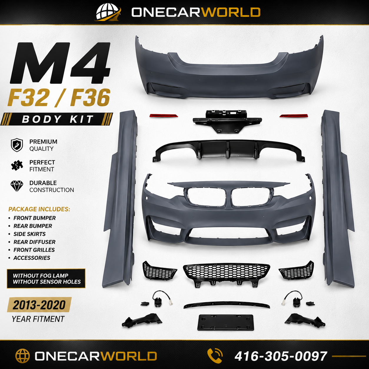 BMW 4 Series F32/F36 M4 Style Full Body Kit Conversion 2013-2020