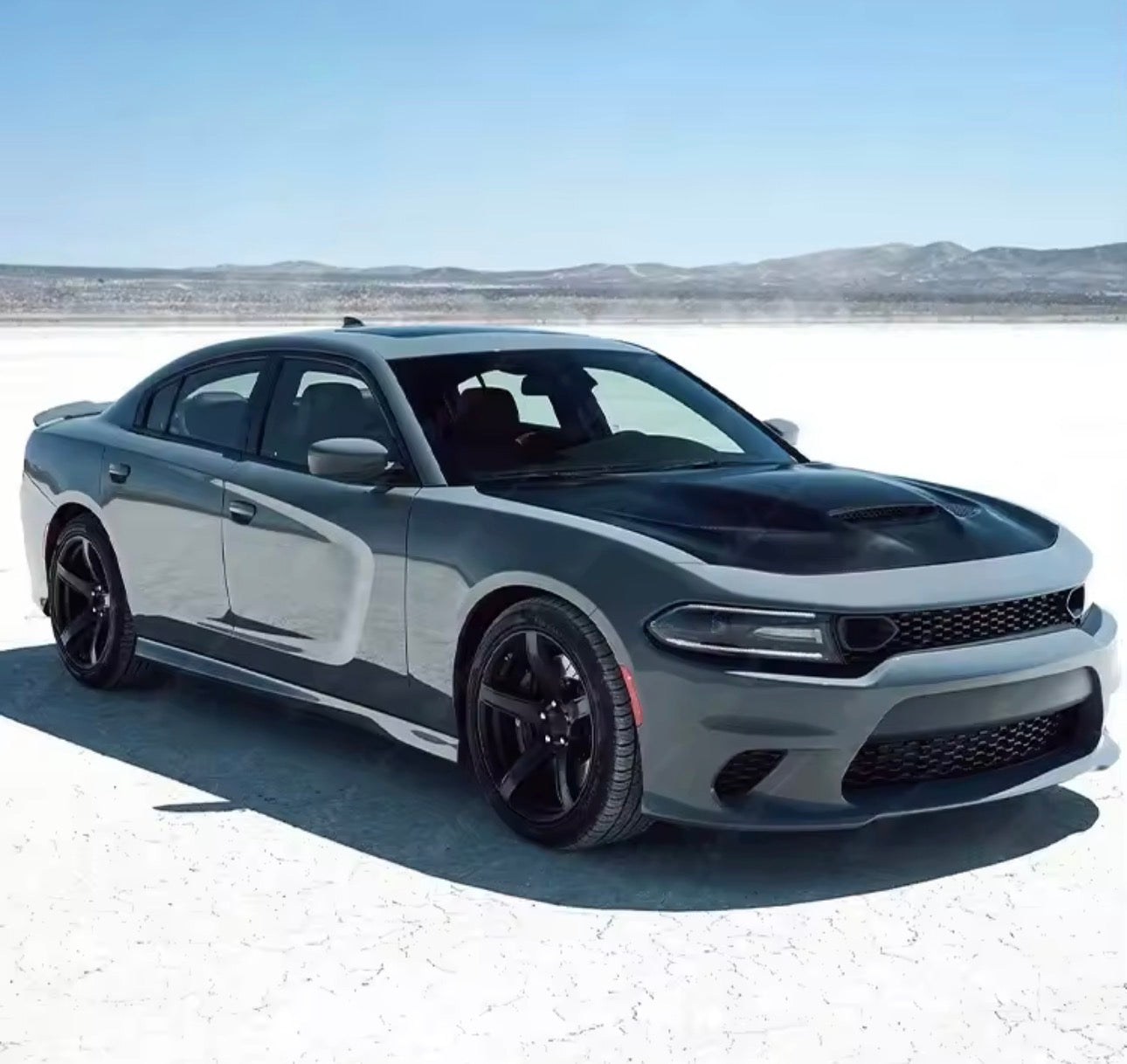 Dodge Charger Front Bumper Kit Hellcat Conversion 2015-2023 Without Fog Lamp Option Unpainted PP Onecarworld