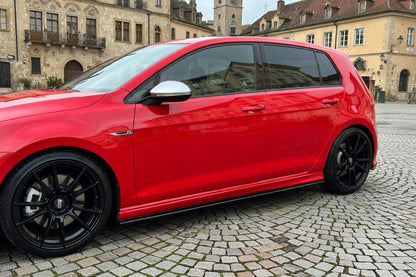 MK7 R Side Skirt Splitter Extensions Rocker Panel Protection Compatible with VW Golf MK7 R Hatchback & Estate 2013-2016
