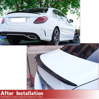 Mercedes Benz W205 4 Door AMG Orignal Style Trunk Spoiler 2015-2021 ABS Gloss Black Onecarworld