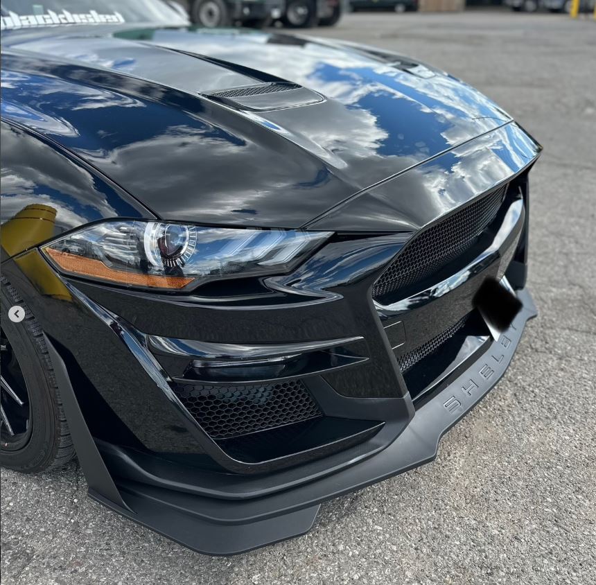 GT500 Style Front Bumper for Mustang GT/EcoBoost 2018–2023 – Unpainted – Onecarworld