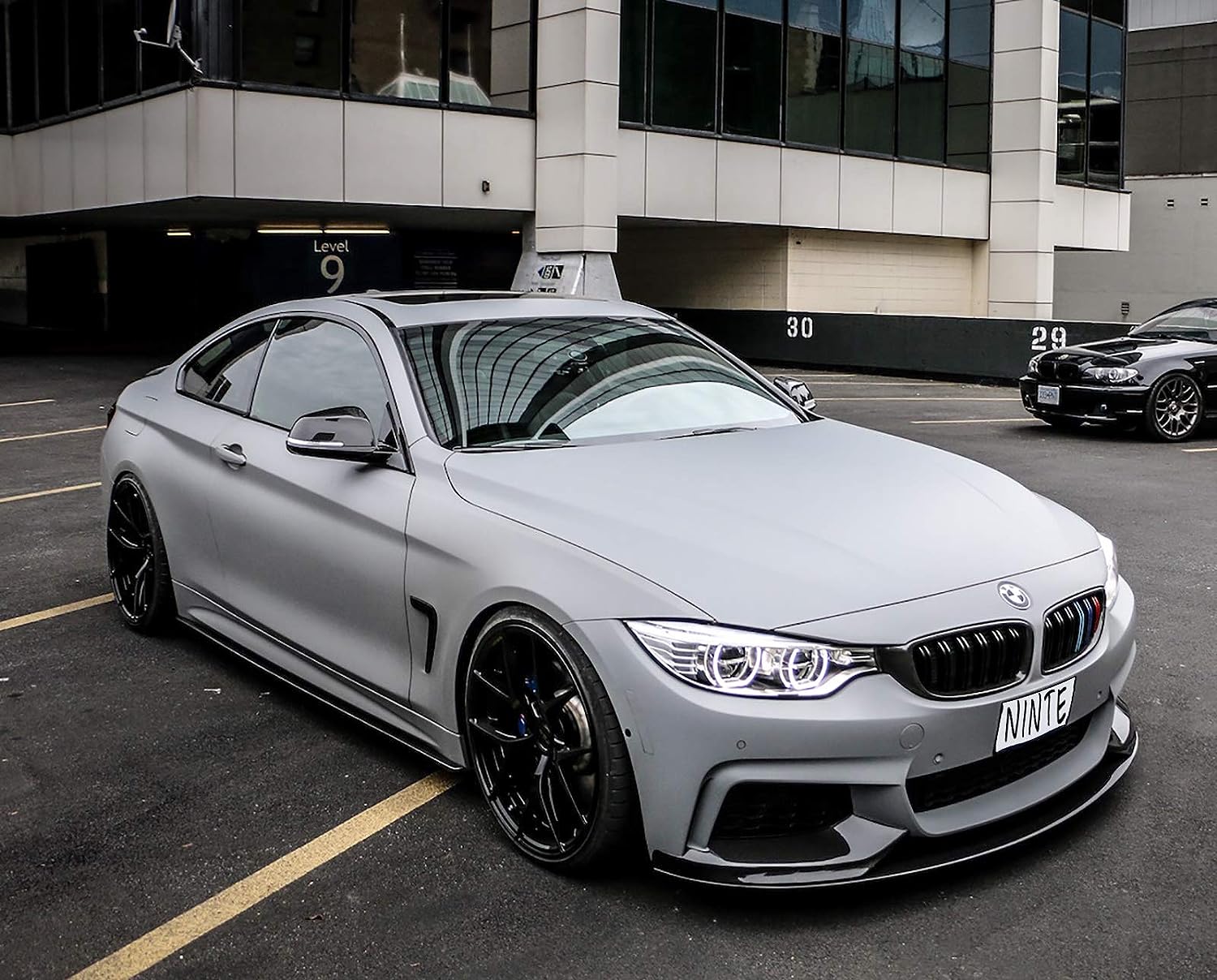 2014-2020 BMW 4 Series F32 F33 F36, Front Lip & Rear Diffuser & Side Skirts ABS Painted Gloss Black M Sports - ONECARWORLD