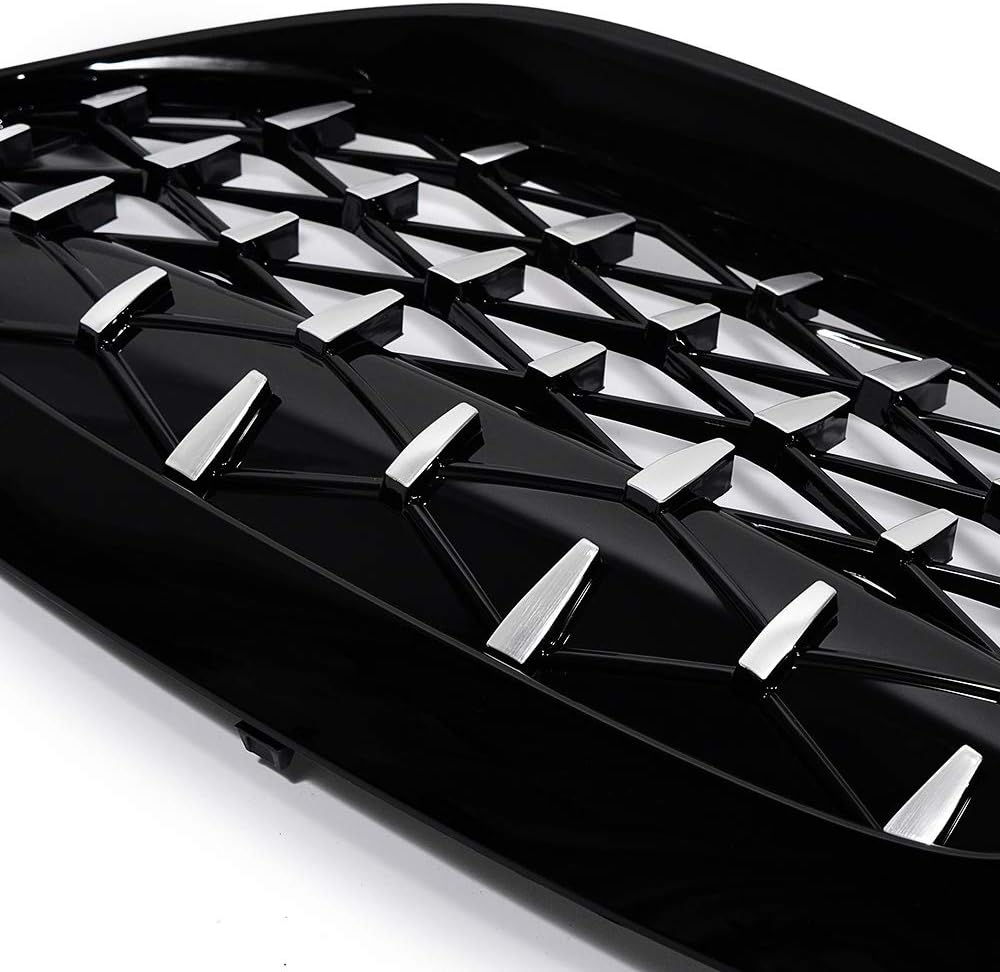 BMW 3 Series G20 G28 2019-2022 Diamond Front Kidney Grille Silver Replacement Grills Onecarworld