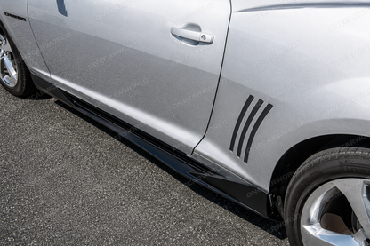 Chevrolet Camaro Side Skirts Rocker Panel 2010-2015 Gloss Black Onecarworld