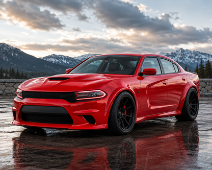Dodge Charger Front Bumper 2015-2023 SRT Style Conversion Kit Unpainted PP Without Fog Lamp Option Onecarworld