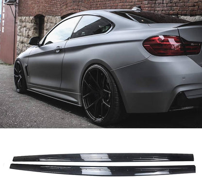 BMW F32/F33/F36 MSports Gloss Black Side Skirt 2014-2019 Coupe/Sedan.