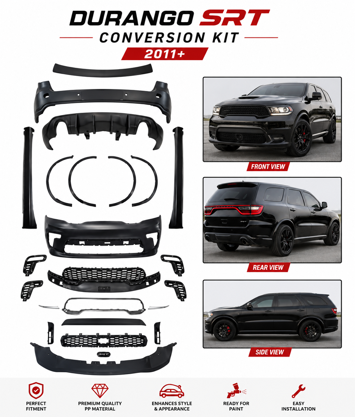 Dodge Durango SRT Style Conversion Kit 2011+ | Onecarworld
