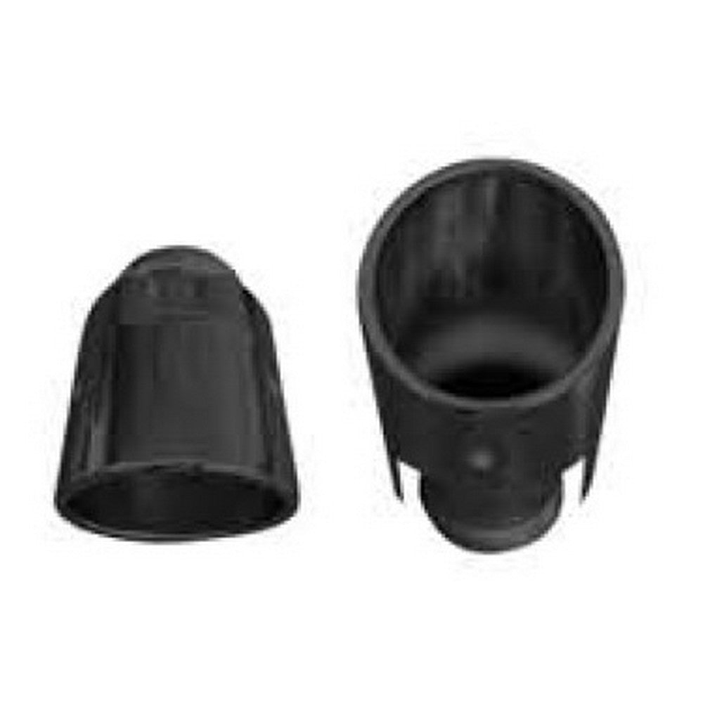 Chrysler 300 2015-2023 SRT Style Round Exhaust Tips Black Stainless Steel Pair Onecarworld