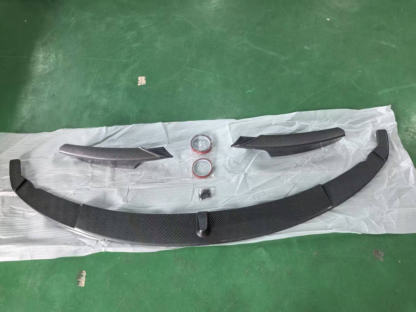 BMW F30 F31 328i 335i 2012-2019 Carbon Fiber Style Front Bumper Spoiler Lip One Piece Onecarworld