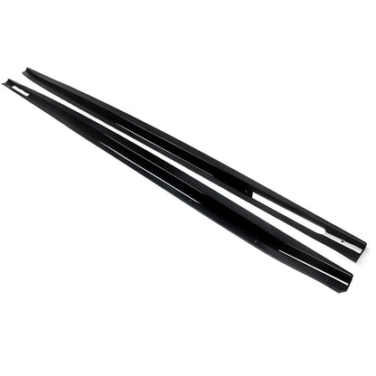 BMW 4 Series G22 G23 2-Door 2020+ Side Skirts Extension Lip Glossy Black Onecarworld
