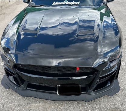 GT500 Style Front Bumper for Mustang GT/EcoBoost 2018–2023 – Unpainted – Onecarworld