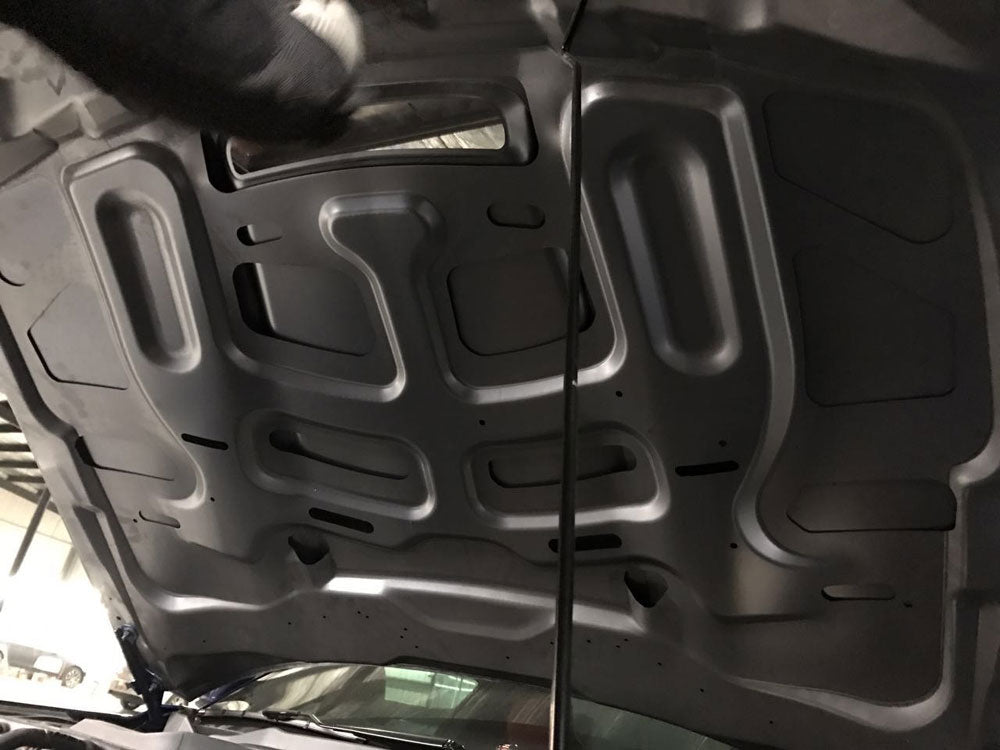 15-17 Mustang GT350 Style Aluminum Hood (Fits All 15-17 Models) Direct Fit & Includes Plastic Grille Insert - ONECARWORLD