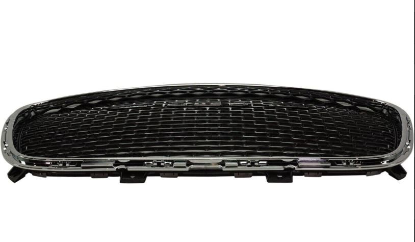 Chrysler 300C / Limited 2015–2023 Front Grille – Dark Gray Mesh with Chrome Frame TG-ONECARWORLD