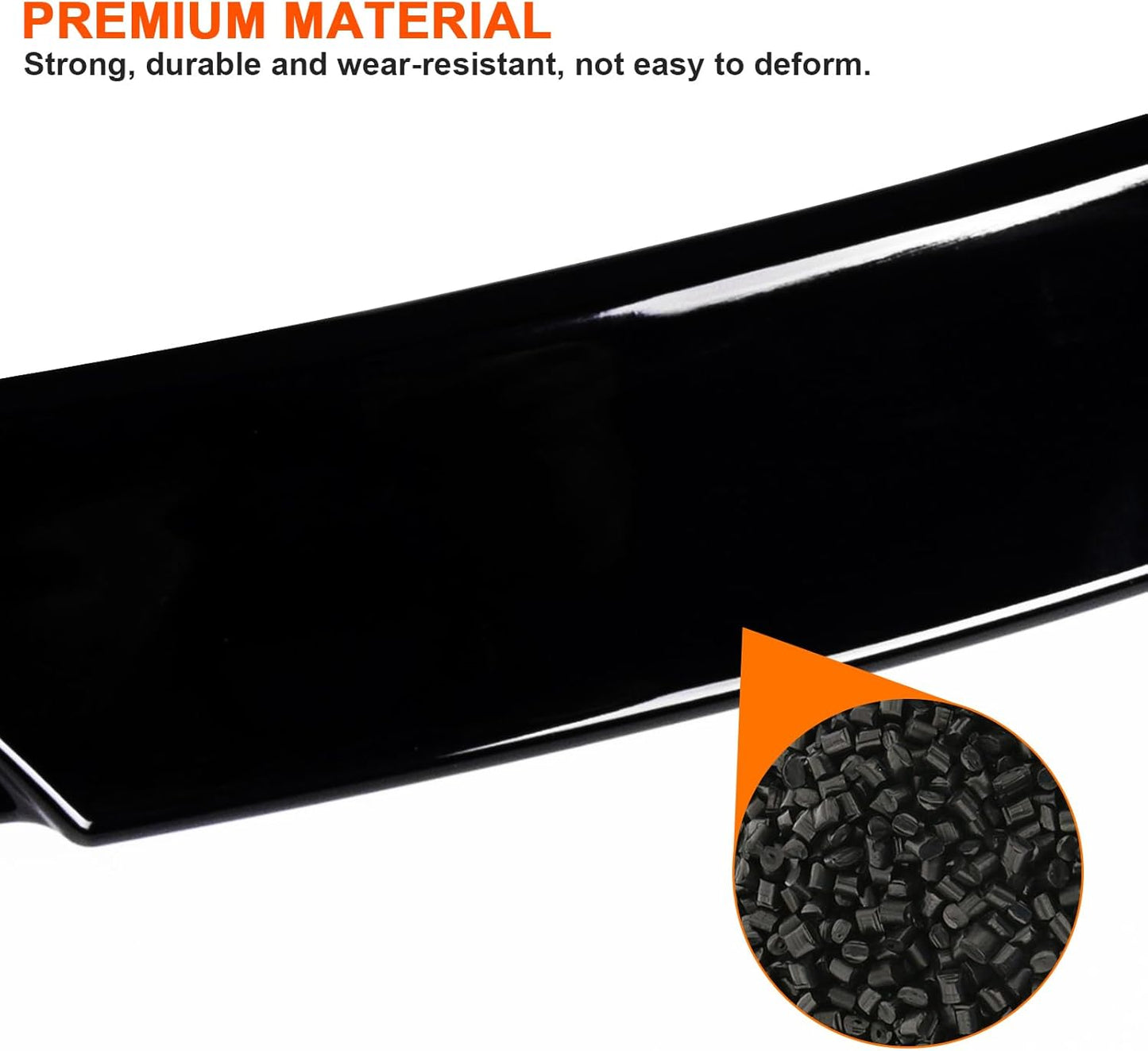 Nissan Altima 2019–2024 Rear Trunk Spoiler Wing Glossy Black Glossy Black
