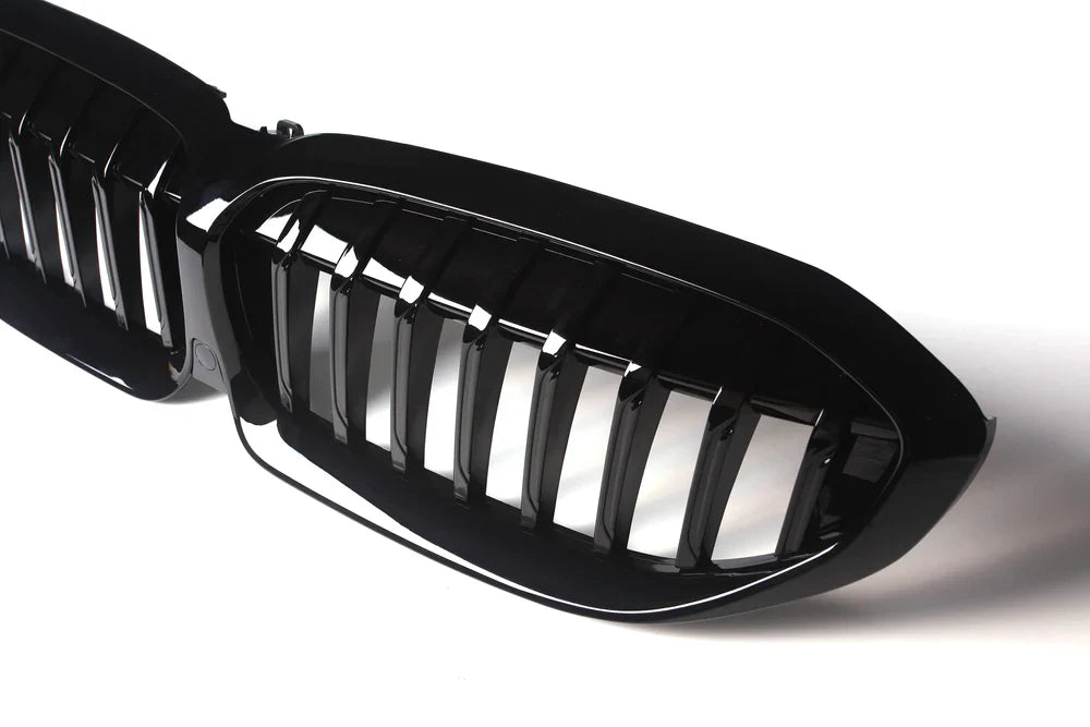 BMW 3 Series G20 G21 G28 2019-2022 Gloss Black Single Slat Front Kidney Grille Replacement Onecarworld