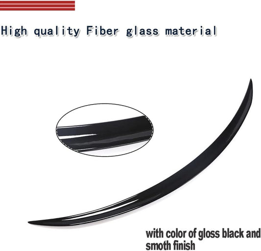 Trunk Spoiler for Mercedes Benz W205 2-Door C Class C205 2015-2020 2 Door Coupe C180 C200 C250 C300 C350 C63 C43 AMG Rear Spoiler Boot Lid High Kick Wing Lip Factory Outlet Gloss Black - ONECARWORLD