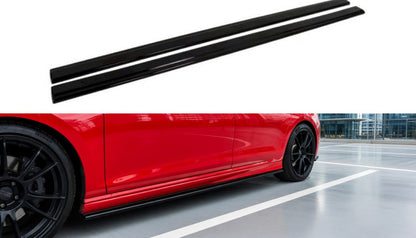 MK7 R Side Skirt Splitter Extensions Rocker Panel Protection Compatible with VW Golf MK7 R Hatchback & Estate 2013-2016