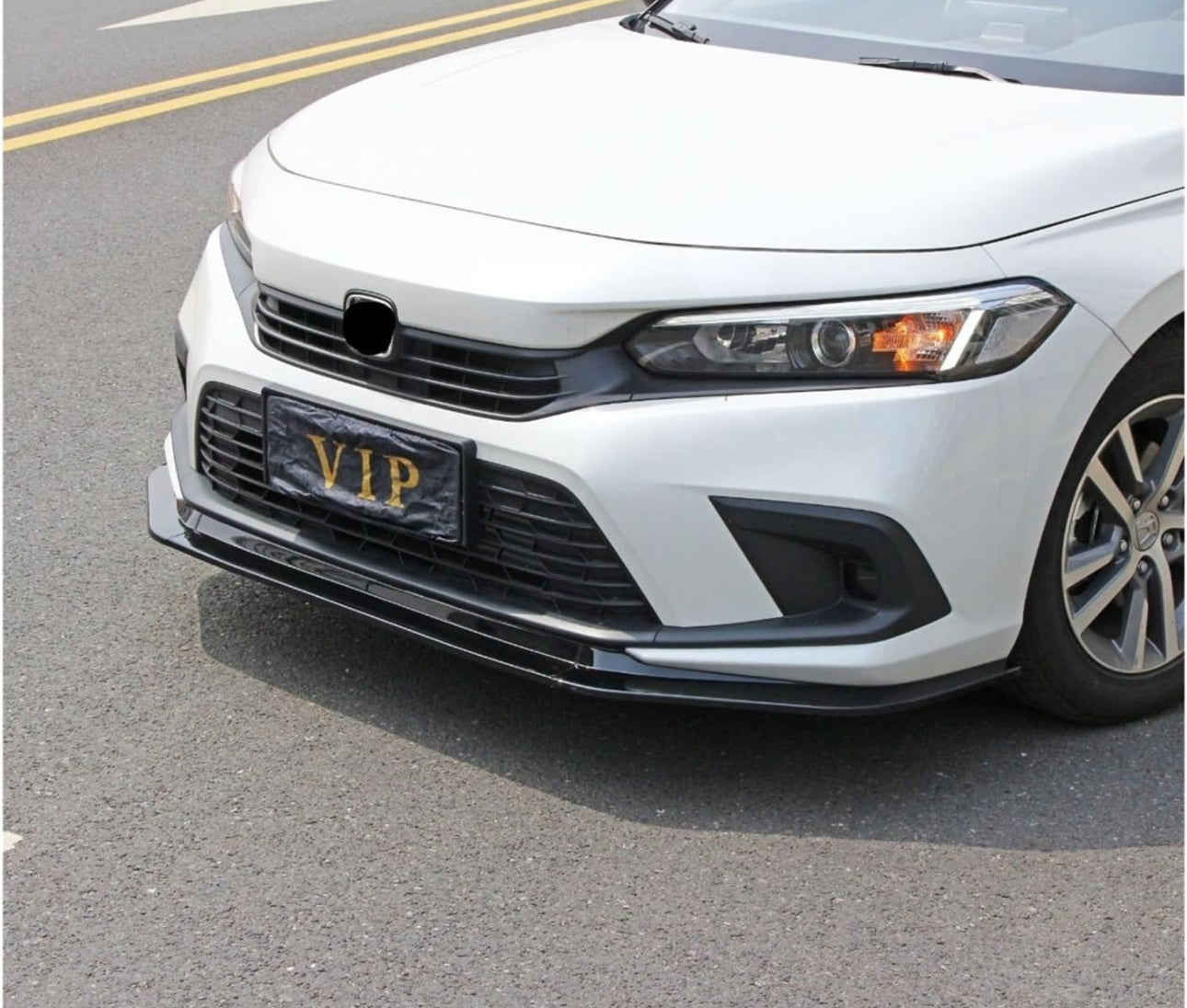 Honda Civic with the 11th Gen Sedan & Hatchback Borderless Style Front Lip (2022-2024)