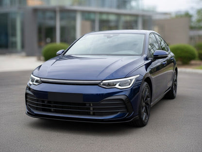 Volkswagen Golf MK8 GTI / GTD / GTE / R-Line 2020-2024 Front Splitter V4 Glossy Black Onecarworld