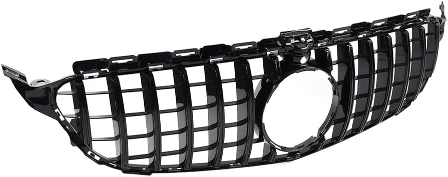 2015-2018 MERCEDES-BENZ C CLASS GT STYLE FRONT GRILLE (BLACK) WITH CAMERA HOLE - ONECARWORLD