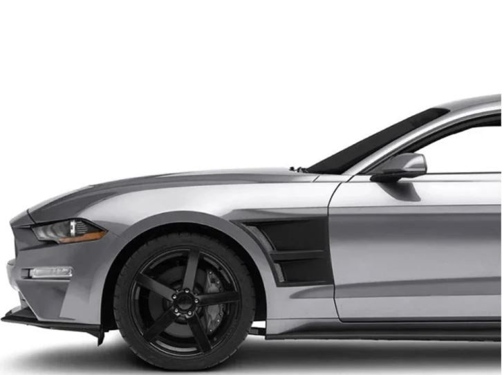 Ford Mustang Front Fender Side Scoops Vent 3D Style | 2015–2023 | ABS Plastic | Paintable | Onecarworld