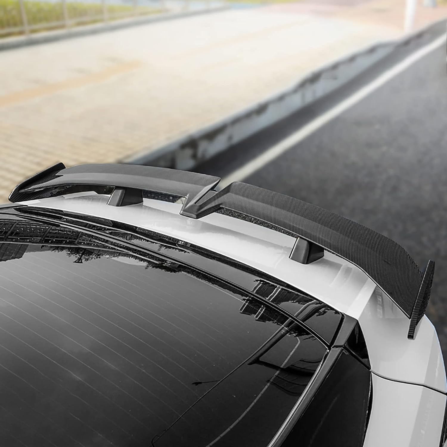 Hyundai Elantra Mecha Style 2020 2021 2022 2023 Trunk Lid Spoiler,Rear Spoiler lip, Body Kit,Car Modification Accessories(Glossy Black) - ONECARWORLD