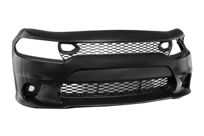 Dodge Charger Front Conversion Bumper Hellcat Style With fog lamp Option 2015-2023 Unpainted Primer Onecarworld