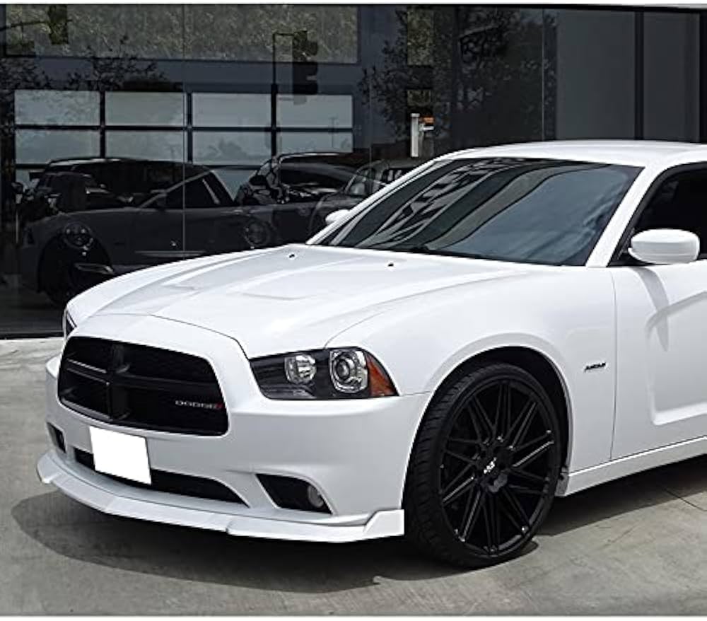 Dodge Charger Front Bumper Lip Spoiler for 2011-2014 – Glossy Black – Onecarworld