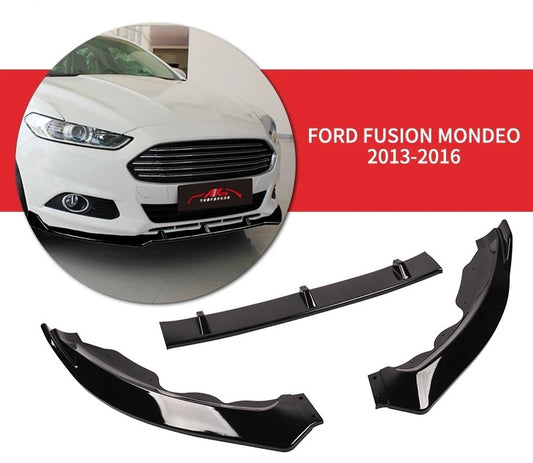 Ford Fusion 2013-2016 Glossy Black Flexible Front Lip – Onecarworld