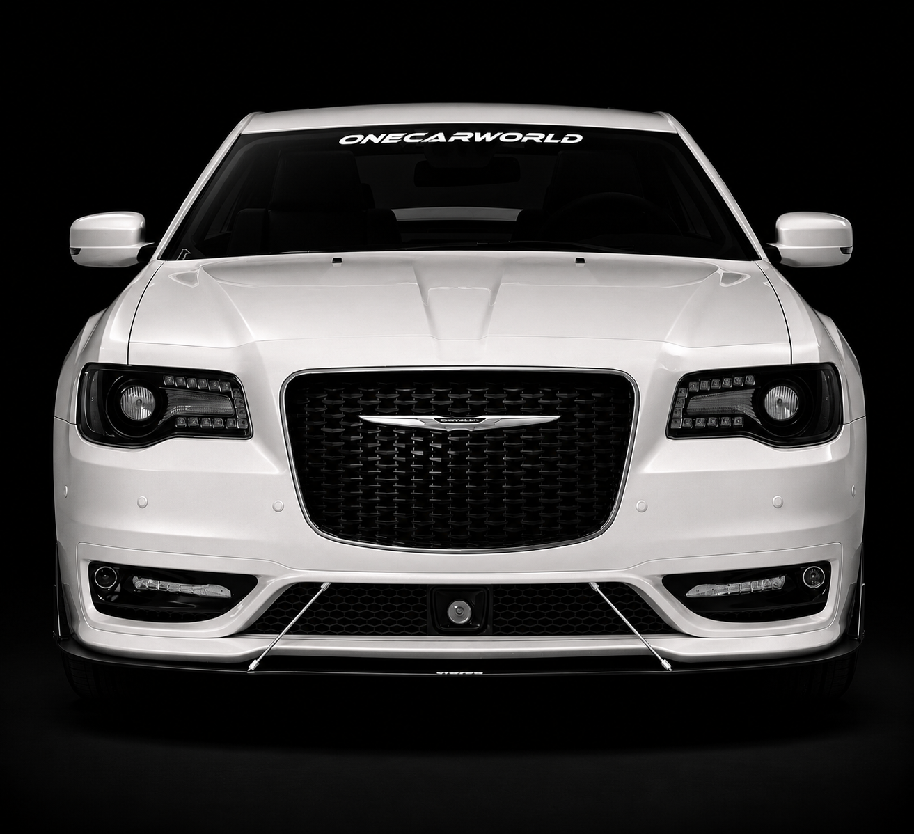 Chrysler 300 SRT 2012-2023 Style Front Bumper Conversion Unpainted PP With Fog Lights & DRL Onecarworld