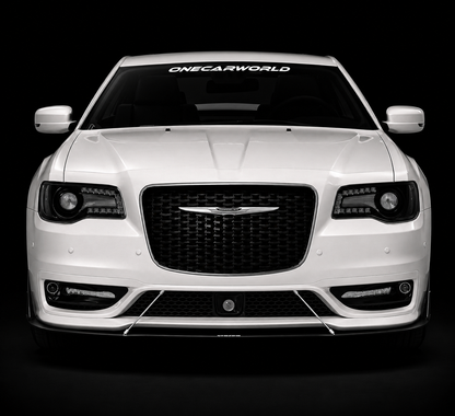 Chrysler 300 SRT 2012-2023 Style Front Bumper Conversion Unpainted PP With Fog Lights & DRL Onecarworld