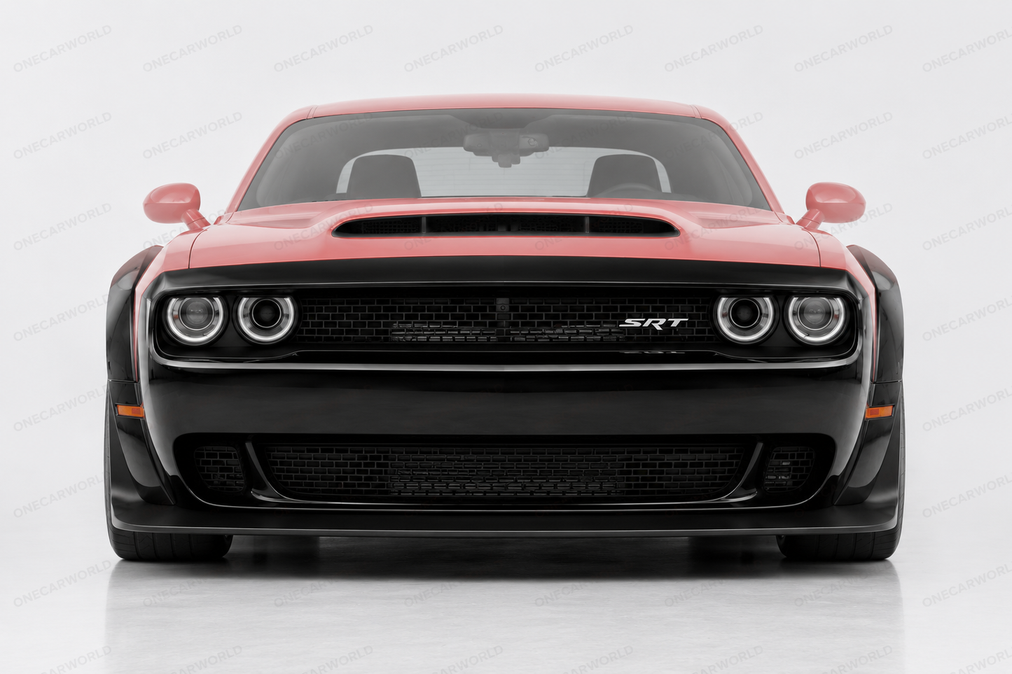 Dodge Challenger Demon Style Front Bumper with Lip, Fender Flares 2015-2023 | Polypropylene | Unpainted  Onecarworld