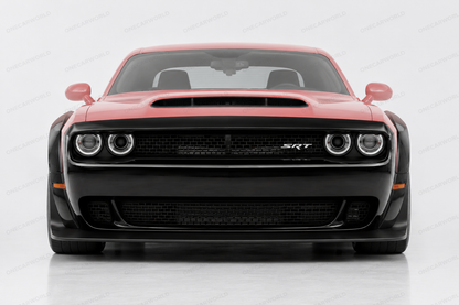 Dodge Challenger Demon Style Front Bumper with Lip, Fender Flares 2015-2023 | Polypropylene | Unpainted  Onecarworld