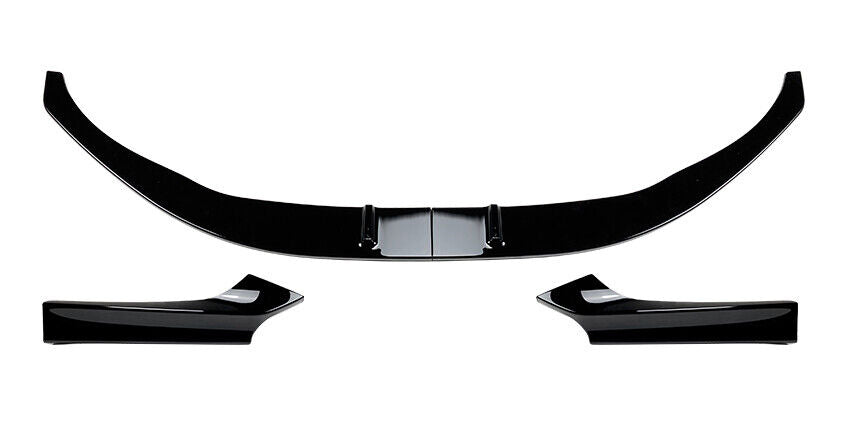 Front Bumper Lip for BMW 2 Series F22 220i 228i 230i M235i M240i 2013-2020 Gloss Black ABS Front Spoiler Splitter Lip MPerfomance Style (Two Piece Lip) - ONECARWORLD