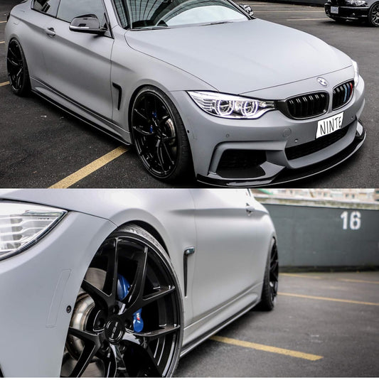 BMW F32/F33/F36 MSports Gloss Black Side Skirt 2014-2019 Coupe/Sedan.