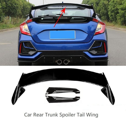 Honda Civic Hatchback Rear Trunk Spoiler 2016-2021 Glossy Black – Onecarworld