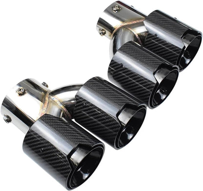BMW M340i G20 G21 G22 G23 M440i G42 M240i Muffler Tailpipe Exhaust System Carbon Fiber Style Exhaust Tip Quad Style Compatible Onecarworld