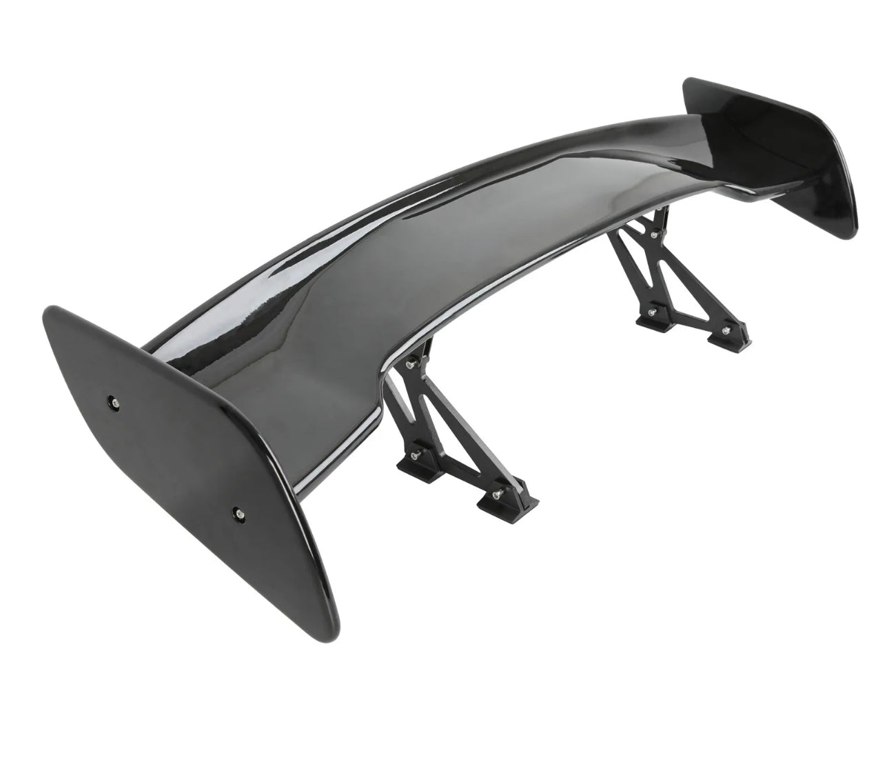 UNIVERSAL 57INCH DRAGON-3 STYLE GLOSSY BLACK REAR TRUNK SPOILER WING FOR ALL SEDAN CARS - ONECARWORLD