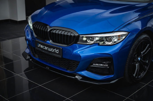 BMW 3 Series G20 / G21 M Sport MX 2018–2022 Front Lip Splitter One Piece Glossy Black Onecarworld