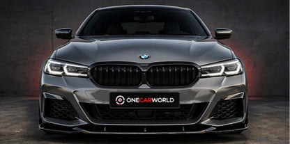 BMW 5 Series G30 Facelift 2020+ M-Pack Front Bumper Lip Splitter Spoiler M Sport Onecarworld