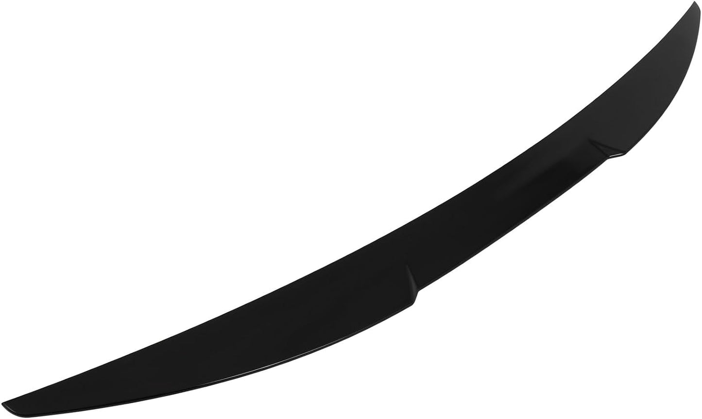 Audi A4 S4 B9 Sedan Racing Trunk Spoiler M4 Style Rear Trunk Lip Spoiler for 2017-2023 (ABS Glossy Black) - ONECARWORLD