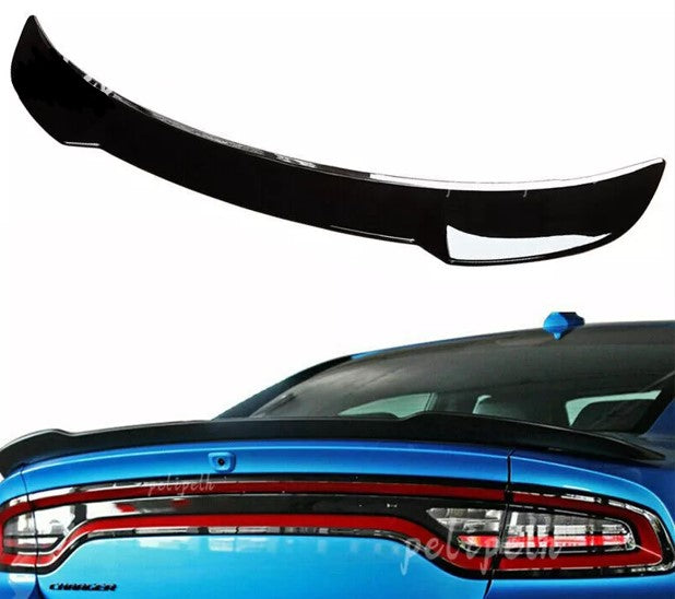 Rear Spoiler for 2011-2021 Dodge Charger GT/RT/SE/SRT/SXT 4 Door Sedan Model Hellcat Style Rear Trunk Lip Spoiler Wing Rear Trunk Ducktail Lip Wing